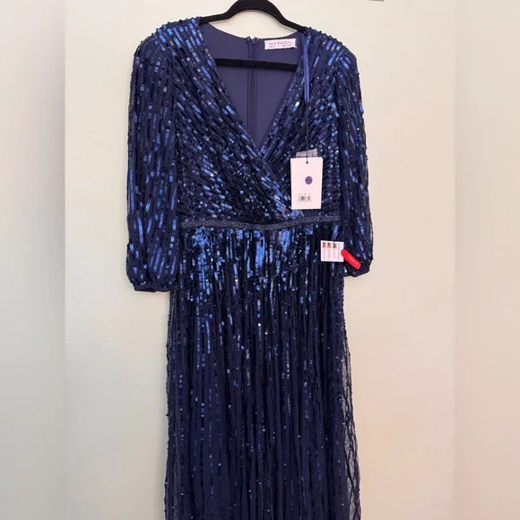 MAC DUGGAL 5509 DRESS size 12 sequin gown - Picture 4 of 9